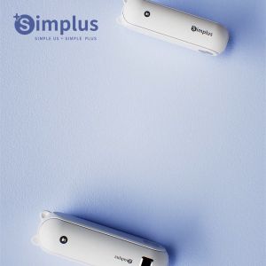 SimplusPink Small Fan Kipas Tangan Handheld type-c Electric Fan Portable Foldable 3 Speed Levels Mini Rechargeable Desk fan 2A power bank flashlight touch to stop DFSH012