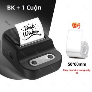 Máy In Nhãn Nhiệt Mini 12-57 Mm Chiều Rộng Tự Dính Di Động Inkless Bluetooth Nhãn Dán Thẻ Máy Làm Nhãn Cho Gia Đình Sử Dụng