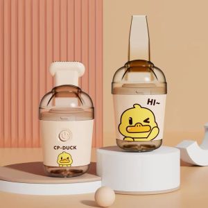 Desktop vacuum cleaner powerful rubber slag suction Yellow duck handheld cleaner Mini vacuum cleaner for children and students