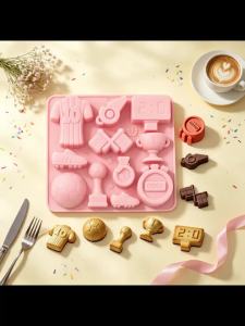 Khuôn Silicon Chủ Đề Bóng Đá Để Làm Bánh Mousse DIY Bánh Pudding Sô Cô La Món Tráng Miệng Nhỏ Dụng Cụ Nhà Bếp Thân Thiện Với Môi Trường Cho Các Sự Kiện Thể Thao Và Tiệc Tùng