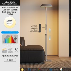 Double Light Source Brightness Adjustable Floor Lamp