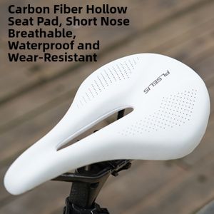 PLSELIS | Ultralight Short Nose Hollow Carbon Fiber Bicycle Saddle