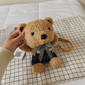 Túi Đeo Chéo Hình Gấu Dễ Thương Túi Điện Thoại Di Động Nữ Thời Trang Thường Ngày Túi Đeo Vai Thời Trang Cho Bé Gái Mùa Thu
