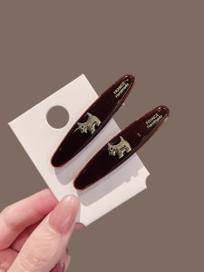 Korean Style Red Dog Duckbill Hair Clip Womens Side Bangs Versatile Forehead Hair Accessories Elegant Hairdressing Tools