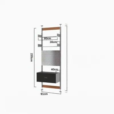 ALEDAN | Flexible Modular Room Divider Shelf