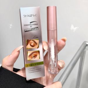 Three-Dimensional Shaping Hair-Styling Eyebrow Gel Transparent Colorless Gel Distinct Look Long Lasting Waterproof Dry Nature Wild Eyebrow with Brush