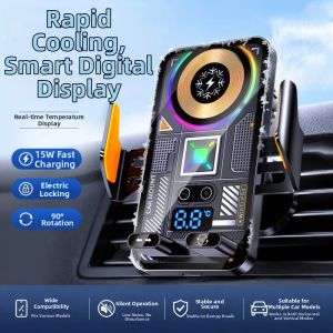 BAIMANG | Wireless Charging Auto Induction Phone Car Mount with Cooling
