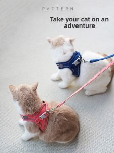 YCQPET | Cute Small Cat Vest Harness Escape-Proof  Cat Leash