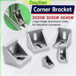 C.N. Corner Bracket 20X20 30X30 40X40  2-Hole Corner Bracket Connector Aluminum Profile Accessories