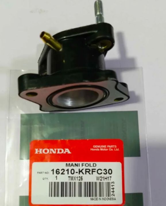 Folded Intake Honda genuine tmx125 alpha intake mani fold /carburetor insulator ...