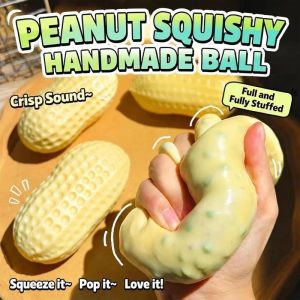Aitemay màu thay đổi Squishy căng thẳng Relief Set - Crunchy Đồ chơi giải tỏa căng thẳng với Caramel Pudding đậu phộng & xoài asmr cảm giác bóng bóp cho sự lo lắng thư giãn