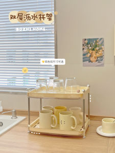 Cup Storage Rack Cup Holder Dining Table Water Cup Coffee Cup Tray Draining Rack Tea Cup Shelf Tea Set Storage Rack