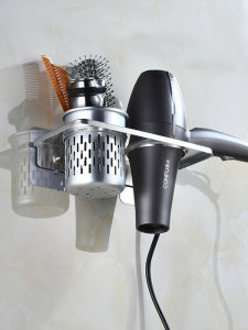 Langzhu Punch-Free Electric Hair Dryer Storage Rack Bathroom Hanger Hair Dryer Storage Bracket Toilet Suction Cup Hair Dryer Rack