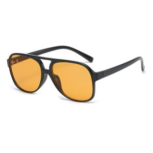 Retro Polarized Sunglasses for Mens Womens Large Frame Classic 90s Vintage Pilot Driving Eyewear UV400 Protective Sun Glasses