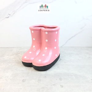 The Leaferie Wellington plant pots boot flowerpot flower pot planter planters Ceramic