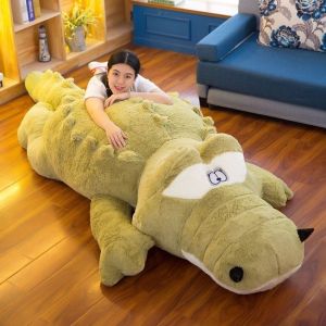 Gấu Bông Thú Nhồi Bông Cá Sấu Gai Gối Ôm Cá Sấu Khổng Lồ Size 1M2 1M5 1M7 - SANBEO.VN.