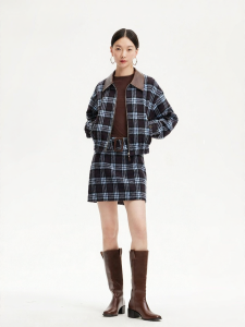 Vero Moda | Elegant Miu-inspired Plaid Buren Style Skirt