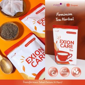 Exion Care Tea Pouch Herbal - Teh Organik Menyegarkan 20 Tea Bag untuk Kesehatan Wanita