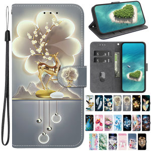 Magnetic Leather Phone Case For Samsung Galaxy A06 A05 A05S A04E A6 A7 A8 A9 2018 A3 A5 2017 A2 A03 Core Card Slot Wallet Cover