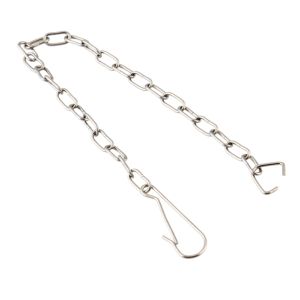 25cm Stainless Steel Toilet Flush Valve Chain With Hook C-Ring For Toilet Tank Stop Valve Drain Handle Replacement Accessories