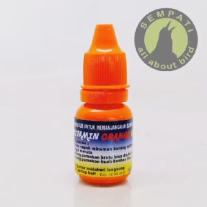 SEMPATI Vitamin Burung Orange Durasi Obat Penggacor Murai Lovebird Kacer Kenari Pleci Cucak Jalak Merbah Anis Gacor Instan Mbeset Tajem Full Durasi Kristal Plong Anti Macet Bunyi