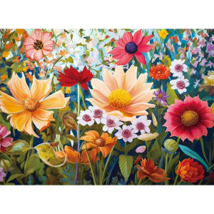 Flower paper Puzzle 500/1000/1200/2000PCS for Jigsaw Puzzle Bedroom Gameroom Livingroom Home Party Decor Birthday Gift