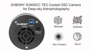 SVBONY SV605CC Cooled Color Astronomy Camera Deep Sky Imaging 9MP CMOS IMX533 for Deep Sky Astrophotography