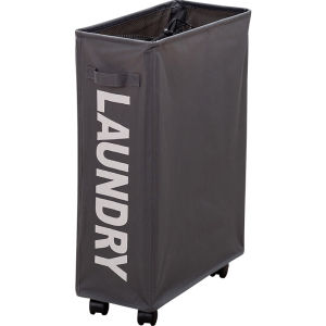 SHOUNAMAO | Wheeled Large Capacity Fabric Storage Basket for Clothes and Toys