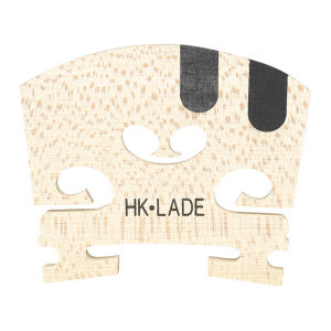 IRIN | HK·LADE Violin Bridge – Single/Double U Violin Bridge Premium Maple + Ebony Fine Grain Elegant Sound – 4/4 Size