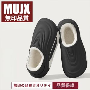 Dép Cotton Chống Thấm Nước Mùa Đông Cho Nam Và Nữ Đế Dày Chống Trượt Lót Lông Cừu Trong Nhà Ngoài Trời Dép Cotton Mùa Đông