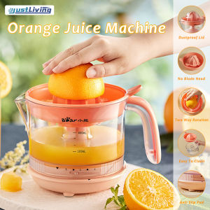 JustLiving 400ml Electric Juice Extractor Fruits Juice Maker Machine 5 Speed Multifunctional Household Juicer Hand Orange Juicer Dual Direction Juice Extractor-High Juice Yield
