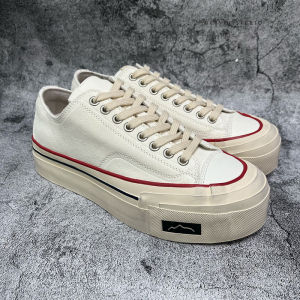 Japanese Style Style Handmade inside and outside Matte Cowhide Men Vulcanized Casual Shoes Mens Laminated Thick Sole Retro Leather Canvas Shoes