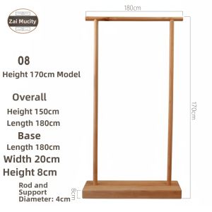 Space Saving Wooden Coat Rack