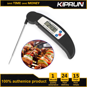 KIPRUN Digital Probe Thermometer Foldable Food BBQ Meat Oven Folding Kitchen Thermometer Cooking Milk Water Oil Liquid Probe Kitchen Tools Auto Shutdown