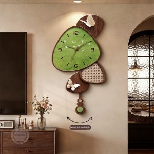 RUIBAHAO | Creative Refined TV Background Wall Decor Clock 2026 New Grid Design
