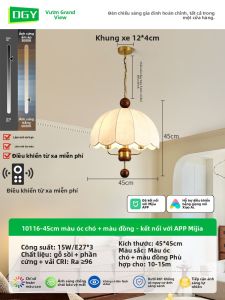 DGY | Đèn chùm phong cách cổ điển Retro Blossom kiểu Pháp
