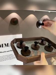 Wood Suction Cup Hooks Cabinet Drawers Handle No-Drill Wall-Mounted Storage Rack