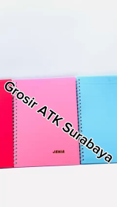 ( DAPAT 1 PCS ) NOTEBOOK SPIRAL JENIA A5 PASTEL / Buku Agenda Diary Notes Spiral Jenia A5 Office Polos Pastel