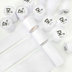 Ultra-Wide Blank Base Adhesive Tape Whole Roll 10CM Scrapbooking Tape Writing Transparent Not Dry Adhesive Release Paper Material Opaque