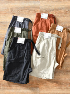 Quần Short Công Sở Nam Mùa Hè Mỏng Năm Điểm Quần Dài Thường Ngày Nhanh Khô Ngoài Trời Quần Short Lưng Cao Màu Trơn