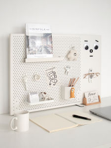 Magnetic Stand up Desk Organizer Holder Office Workstation Desktop Hole Board No Drilling Required Bookshelf Storage Rack