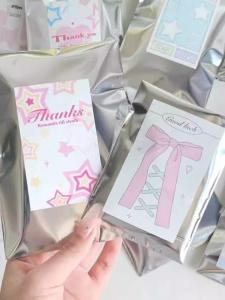 Card Packaging Silver Self-Adhesive Bag Ins Mini Truck Card Holder Journal Stickers Ziplock Bag Gift Badge Bar Blind Bag