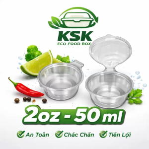 🔥 200 HŨ NHỰA 2OZ - 50ML NẮP LIỀN | ĐỰNG PANNACOTTA NƯỚC SỐT SIÊU TIỆN LỢI – GIÁ SỈ TỐT NHẤT 🔥
