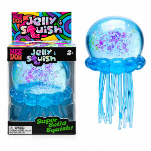Schylling Needoh Jellyfish Squeeze Fidget Toy Product Stress Relief Relax Squishy Anti-Anxiety Squeeze Object For Focus