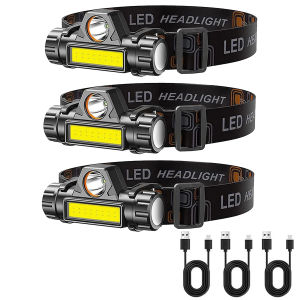 Đèn Pha LED COB Có Thể Sạc Lại Với Đế Từ Tính Mạnh Đèn Pha Chống Nước Siêu Sáng Cho Câu Cá Ngoài Trời Cắm Trại Săn Bắn
