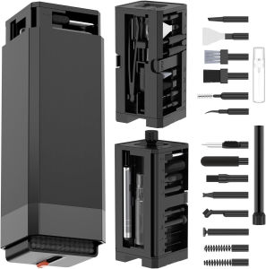 32-in-1 Multi-Purpose Electronics Cleaning Kit – for iPhone Charging Port AirPods Bluetooth Earbuds Keyboard & Screen Cleanin