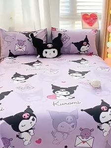 5/4-IN-1 Sanrio Series PREMIUM FITTED QUEEN/KING/SUPER SINGLE/SINGLE Bedsheet / SELIMUT SEDERHANA TEBAL | Washed Cotton- RABEDSHEET