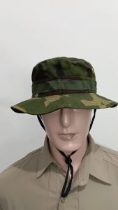 Topi Rimba Lapangan Loreng Woodland/US Tanpa Perekat & Bahan Ripstop - Quickdry