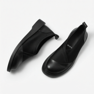 MIOLLIBARN | Elastic French Design Leather Loafers
