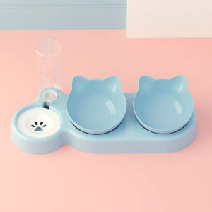 ชามใส่อาหารสำหรับสัตว์เลี้ยง ให้อาหารแมว ชามให้อาหารสุนัข ชามอาหารสัตว์เลี้ยง ขวดน้ำ500มล แยกแห้งและเปียก